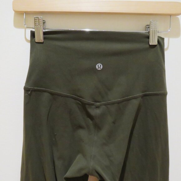 LULULEMON Align Pant *Full Length 28" Dark Olive Athleisure Gym - Size US 4 - Picture 10 of 12
